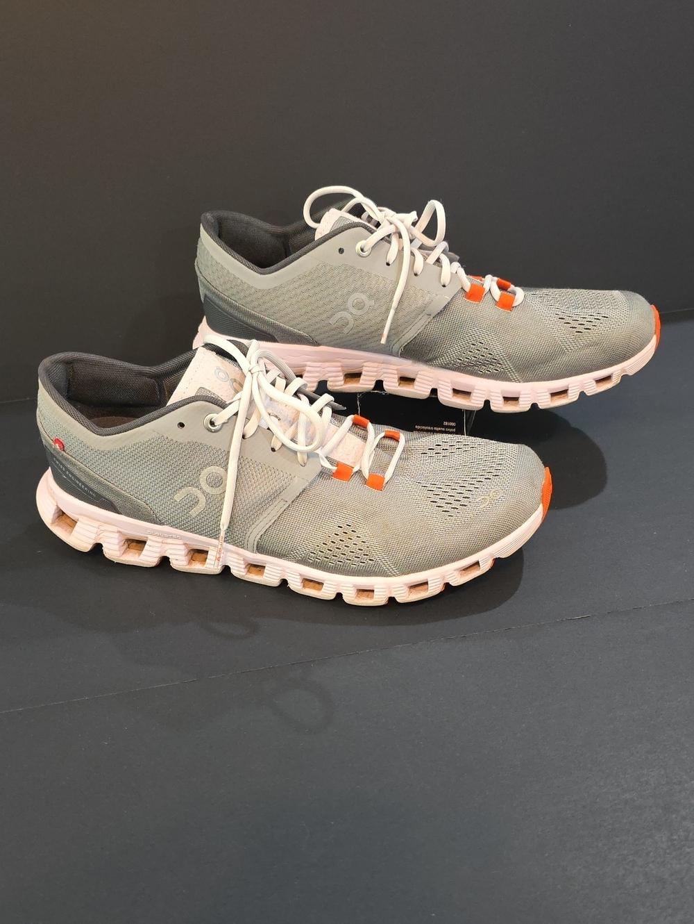 On Running Cloud X 2 Women's Athletic Shoes in Sage with Pink Accents Size 10